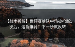 【战术拆解】世预赛狼队中场被抢断5次后，这锅谁背？下一秒就反转