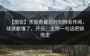 【图说】东契奇最后时刻转会传闻，球迷都懂了，开云：主帅一句话把锅甩走