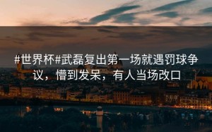 #世界杯#武磊复出第一场就遇罚球争议，懵到发呆，有人当场改口